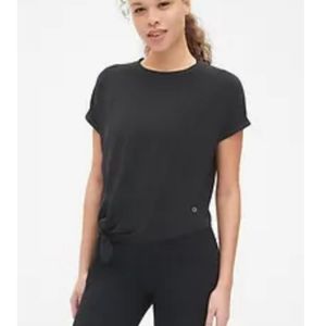🆕️ GapFit Breathe Dolman Sleeve Side-Tie T-Shirt Details Soft